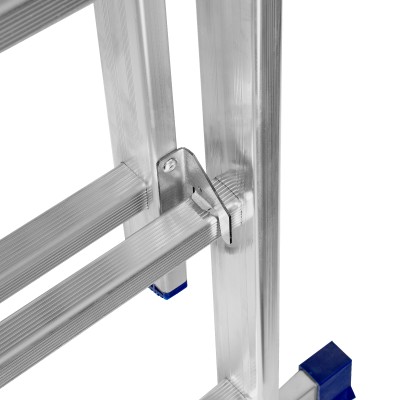 Лестница, 2 х 12 ступеней, алюминиевая, двухсекционная, Сибртех Лестница, 2 х 12 ступеней, алюминиевая, двухсекционная, Сибртех