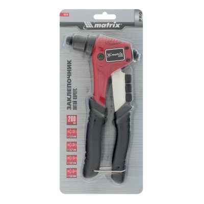 Заклепочник литой, 200 мм, заклепки 2.4-3.2-4.0-4.8 мм, Pro Matrix Заклепочник литой, 200 мм, заклепки 2.4-3.2-4.0-4.8 мм, Pro Matrix