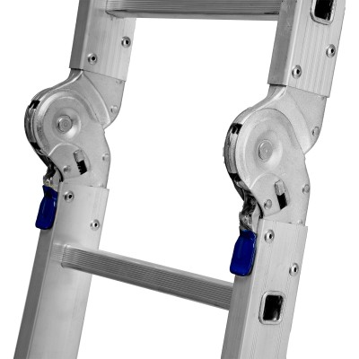 Лестница шарнирная алюминиевая, 2 х 4 + 2 х 5, Сибртех Лестница шарнирная алюминиевая, 2 х 4 + 2 х 5, Сибртех