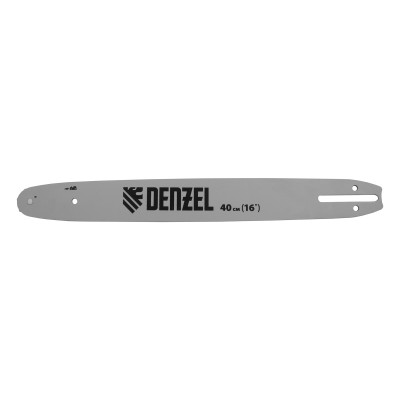 Шина для бензопилы DGS-4516, длина 40 см (16") шаг 3/8", паз 1.3 мм, 57 звеньев Denzel Шина для бензопилы DGS-4516, длина 40 см (16") шаг 3/8", паз 1.3 мм, 57 звеньев Denzel