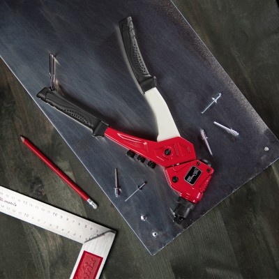 Заклепочник литой, поворотный, 290 мм, 0-360 град, заклепки 2.4-3.2-4.0-4.8 мм, Pro Matrix Заклепочник литой, поворотный, 290 мм, 0-360 град, заклепки 2.4-3.2-4.0-4.8 мм, Pro Matrix