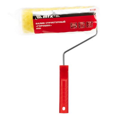 Валик "Структурный" поролоновый с ручкой, "горошек", 230 мм, D 80 мм, D ручки 6 мм MTX Валик "Структурный" поролоновый с ручкой, "горошек", 230 мм, D 80 мм, D ручки 6 мм MTX