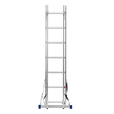 Лестница, 2 х 7 ступеней, алюминиевая, двухсекционная, Сибртех Лестница, 2 х 7 ступеней, алюминиевая, двухсекционная, Сибртех