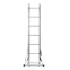 Лестница, 2 х 7 ступеней, алюминиевая, двухсекционная, Сибртех Лестница, 2 х 7 ступеней, алюминиевая, двухсекционная, Сибртех