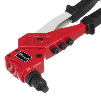 Заклепочник литой, поворотный, 290 мм, 0-360 град, заклепки 2.4-3.2-4.0-4.8 мм, Pro Matrix Заклепочник литой, поворотный, 290 мм, 0-360 град, заклепки 2.4-3.2-4.0-4.8 мм, Pro Matrix