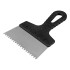 Шпатель из нержавеющей стали, 150 мм, зуб 4 х 4 мм, пластмассовая ручка Сибртех Шпатель из нержавеющей стали, 150 мм, зуб 4 х 4 мм, пластмассовая ручка Сибртех