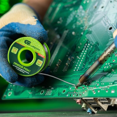 Припой с канифолью, D 1.5 мм, 100 г, POS61, на пластмассовой катушке Сибртех Припой с канифолью, D 1.5 мм, 100 г, POS61, на пластмассовой катушке Сибртех