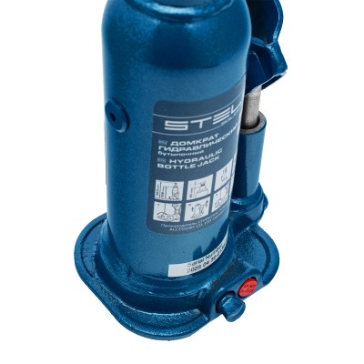 Домкрат гидравлический бутылочный, 3 т, h подъема 188-363 мм Stels Домкрат гидравлический бутылочный, 3 т, h подъема 188-363 мм Stels