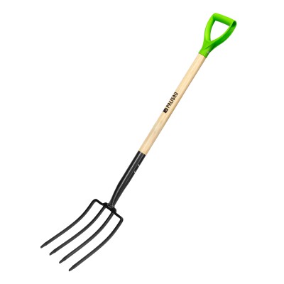 Вилы 4-рогие, огородные, кованые, 195х295х1165 мм, деревянный лакированный черенок Palisad Вилы 4-рогие, огородные, кованые, 195х295х1165 мм, деревянный лакированный черенок Palisad