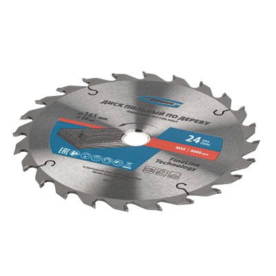 Пильный диск по дереву 165 x 20/16 x 24Т Gross Пильный диск по дереву 165 x 20/16 x 24Т Gross