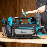 Переноска для инструмента, 400х225х300мм, пластиковое дно, наплечный ремень Gross