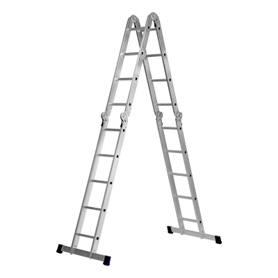 Лестница шарнирная алюминиевая, 2 х 4 + 2 х 5, Сибртех Лестница шарнирная алюминиевая, 2 х 4 + 2 х 5, Сибртех