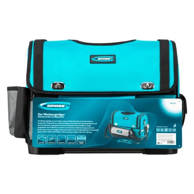 Переноска для инструмента, 400х225х300мм, пластиковое дно, наплечный ремень Gross Переноска для инструмента, 400х225х300мм, пластиковое дно, наплечный ремень Gross