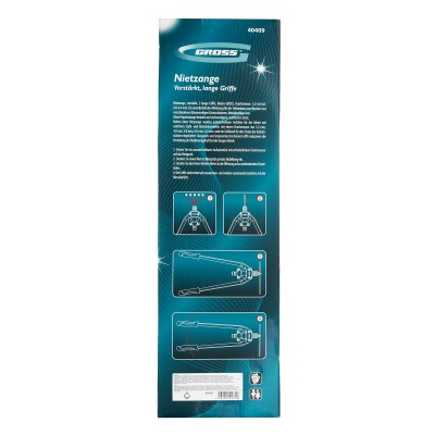 Заклепочник двуручный усиленный 520 мм, удлин.рукоятки, для заклепок 3.2-4.0-4.8-6-6,4 Gross Заклепочник двуручный усиленный 520 мм, удлин.рукоятки, для заклепок 3.2-4.0-4.8-6-6,4 Gross