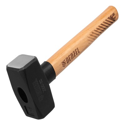 Кувалда, 2000 г, кованая головка, буковая рукоятка Denzel Кувалда, 2000 г, кованая головка, буковая рукоятка Denzel