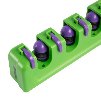 Пластиковый настенный держатель для садово - огородного инструмента, 5 ячеек, 6 крюков, Palisad Пластиковый настенный держатель для садово - огородного инструмента, 5 ячеек, 6 крюков, Palisad