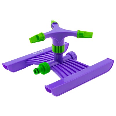 Разбрызгиватель, АБС-пластик, вращающий с тремя лопостями, штуц D 3/4, с подставкой, площадь полива до 180 кв. м, дальность полива 15 м Palisad Разбрызгиватель, АБС-пластик, вращающий с тремя лопостями, штуц D 3/4, с подставкой, площадь полива до 180 кв. м, дальность полива 15 м Palisad