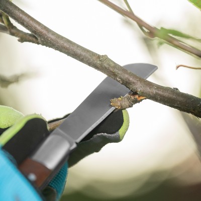 Нож садовый складной, прямое лезвие, 173 мм, деревянная рукоятка, Palisad Нож садовый складной, прямое лезвие, 173 мм, деревянная рукоятка, Palisad