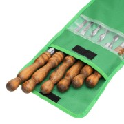 Набор шампуров угловых, 650 мм, с деревянной рукояткой, в чехле, 6 шт., Camping// Palisad