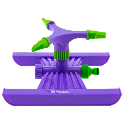 Разбрызгиватель, АБС-пластик, вращающий с тремя лопостями, штуц D 3/4, с подставкой, площадь полива до 180 кв. м, дальность полива 15 м Palisad Разбрызгиватель, АБС-пластик, вращающий с тремя лопостями, штуц D 3/4, с подставкой, площадь полива до 180 кв. м, дальность полива 15 м Palisad