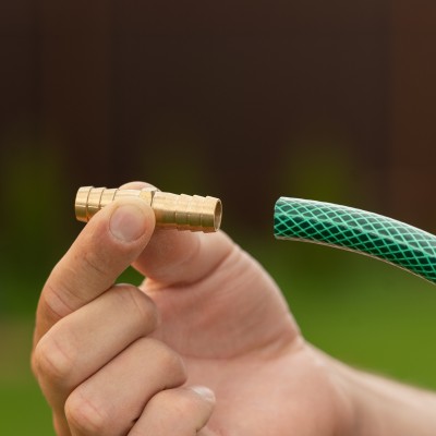 Соединитель для шланга 1/2", латунный Palisad Соединитель для шланга 1/2", латунный Palisad