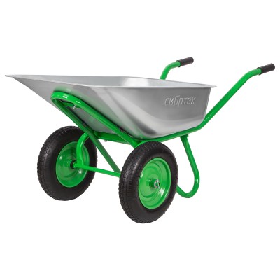 Тачка садово-строительная 2-х колесная, грузоподъемность 230 кг, объем 90 л Сибртех Тачка садово-строительная 2-х колесная, грузоподъемность 230 кг, объем 90 л Сибртех