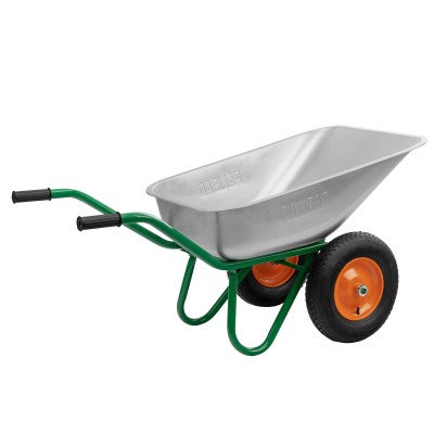 Тачка садово-строительная, 2-х колесная, усиленная, грузоподъемность 320 кг, объем 90 л Palisad Тачка садово-строительная, 2-х колесная, усиленная, грузоподъемность 320 кг, объем 90 л Palisad