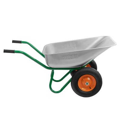 Тачка садово-строительная, 2-х колесная, усиленная, грузоподъемность 320 кг, объем 90 л Palisad Тачка садово-строительная, 2-х колесная, усиленная, грузоподъемность 320 кг, объем 90 л Palisad