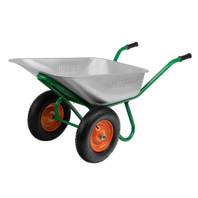 Тачка садово-строительная, 2-х колесная, усиленная, грузоподъемность 320 кг, объем 90 л Palisad Тачка садово-строительная, 2-х колесная, усиленная, грузоподъемность 320 кг, объем 90 л Palisad