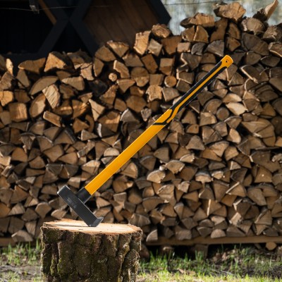 Колун-кувалда 3000 г, кованая, фибергласовая рукоятка c TPR покрытием, 880 мм Denzel Колун-кувалда 3000 г, кованая, фибергласовая рукоятка c TPR покрытием, 880 мм Denzel