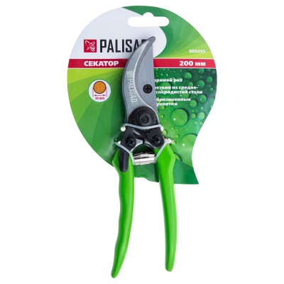 Секатор прямого реза, 200 мм, металлические обрезиненные рукоятки, Palisad Секатор прямого реза, 200 мм, металлические обрезиненные рукоятки, Palisad