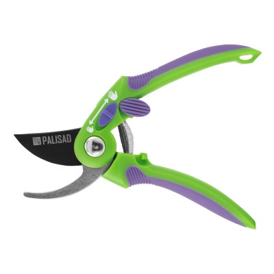 Секатор прямого реза, 215 мм, регулировка захвата, двухкомпонентные рукоятки, Palisad Секатор прямого реза, 215 мм, регулировка захвата, двухкомпонентные рукоятки, Palisad
