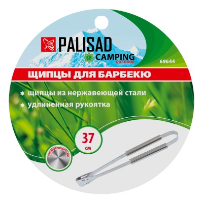 Щипцы для барбекю 37 см, нержавеющая сталь Camping Palisad Щипцы для барбекю 37 см, нержавеющая сталь Camping Palisad