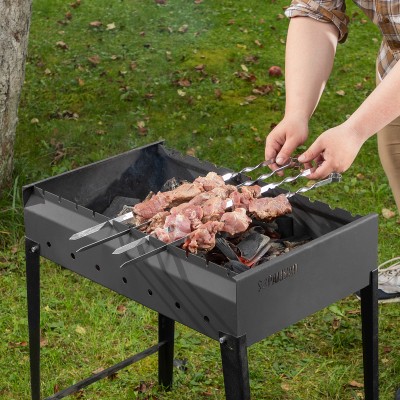 Мангал сварной, 605 х 375 х 138/640 мм, сталь 2 мм, Camping Palisad Мангал сварной, 605 х 375 х 138/640 мм, сталь 2 мм, Camping Palisad