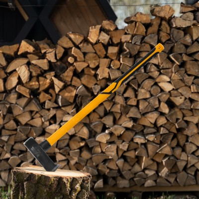 Колун-кувалда 4000 г, кованая, фибергласовая рукоятка c TPR покрытием, 880 мм Denzel Колун-кувалда 4000 г, кованая, фибергласовая рукоятка c TPR покрытием, 880 мм Denzel