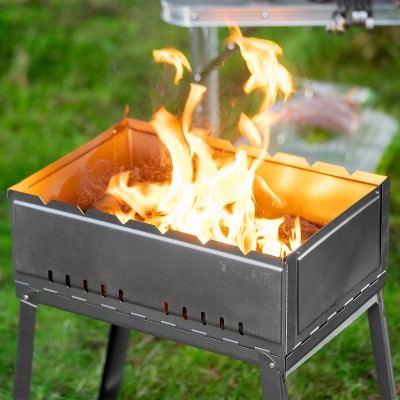 Мангал облегченный с ребрами жесткости 500 х 300 х 500 мм, Camping Palisad Мангал облегченный с ребрами жесткости 500 х 300 х 500 мм, Camping Palisad