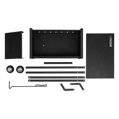 Мангал сварной на колесах, 662 х 390 х 152/805 мм, сталь 2 мм, кочерга в комплекте, Camping Palisad Мангал сварной на колесах, 662 х 390 х 152/805 мм, сталь 2 мм, кочерга в комплекте, Camping Palisad