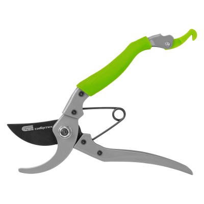 Секатор прямого реза, 200 мм, металлические рукоятки, верхняя в ПВХ - оболочке, Сибртех Секатор прямого реза, 200 мм, металлические рукоятки, верхняя в ПВХ - оболочке, Сибртех