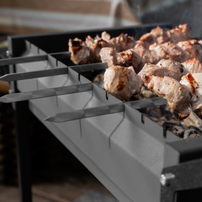 Мангал сварной на колесах, 662 х 390 х 152/805 мм, сталь 2 мм, кочерга в комплекте, Camping Palisad Мангал сварной на колесах, 662 х 390 х 152/805 мм, сталь 2 мм, кочерга в комплекте, Camping Palisad