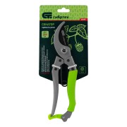 Секатор прямого реза, 200 мм, металлические рукоятки, верхняя в ПВХ - оболочке, Сибртех