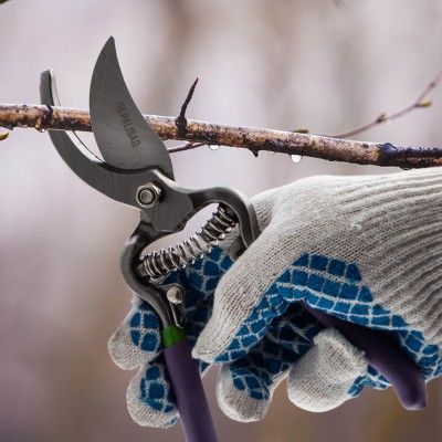 Секатор прямого реза 200 мм, обрезиненные рукоятки, Palisad Секатор прямого реза 200 мм, обрезиненные рукоятки, Palisad