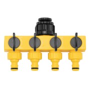 Разветвитель четырёхканальный 1/2"-3/4", регулируемый Sparta