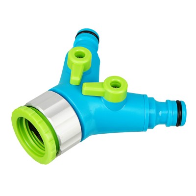 Разветвитель двухканальный с внутренней резьбой 3/4-1, с переключателем Palisad Luxe Разветвитель двухканальный с внутренней резьбой 3/4-1, с переключателем Palisad Luxe