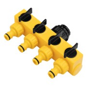 Разветвитель четырёхканальный 1/2"-3/4", регулируемый Sparta