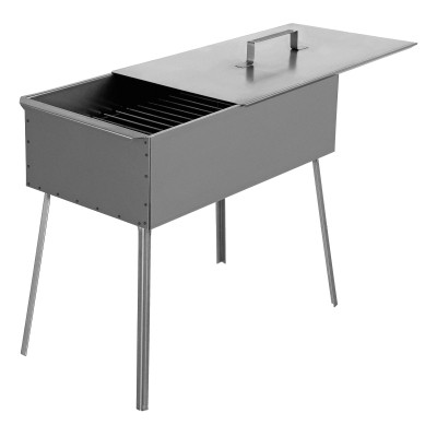 Коптильня двухъярусная 500 x 270 x 175 мм, 0.8 мм, с поддоном, на ножках, Camping Palisad Коптильня двухъярусная 500 x 270 x 175 мм, 0.8 мм, с поддоном, на ножках, Camping Palisad