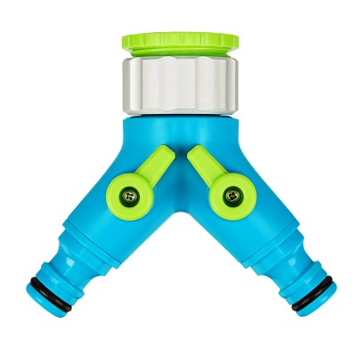 Разветвитель двухканальный с внутренней резьбой 3/4-1, с переключателем Palisad Luxe Разветвитель двухканальный с внутренней резьбой 3/4-1, с переключателем Palisad Luxe