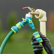 Разветвитель двухканальный с внутренней резьбой 3/4-1, с переключателем Palisad Luxe