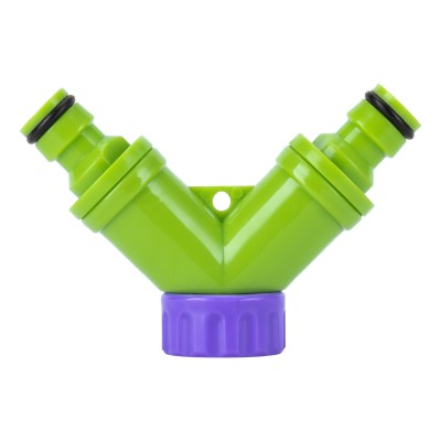 Разветвитель двухканальный, регулируемый, со штуцерами Palisad Разветвитель двухканальный, регулируемый, со штуцерами Palisad