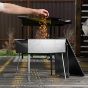 Коптильня двухъярусная 500 x 270 x 175 мм, 0.8 мм, с поддоном, на ножках, Camping Palisad