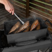 Коптильня двухъярусная 500 x 270 x 175 мм, 0.8 мм, с поддоном, на ножках, Camping Palisad